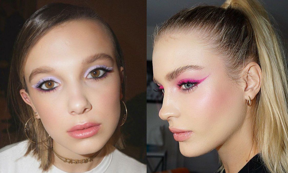 Es tendencia hacer esto con delineadores coloridos y también blanco.