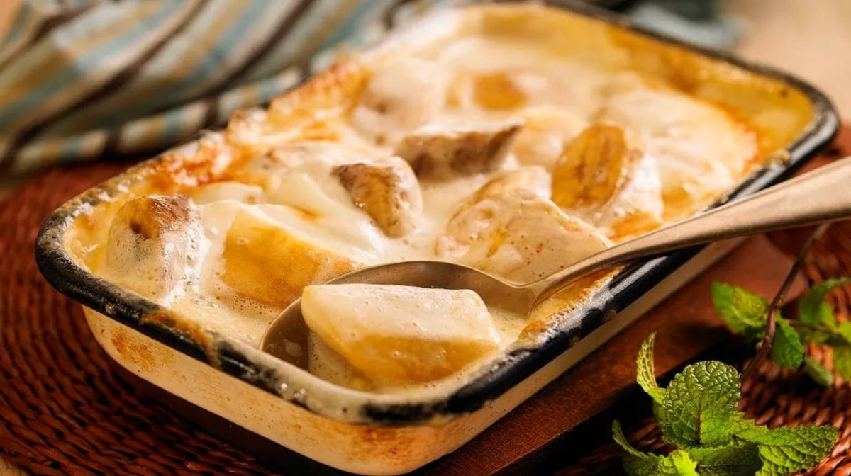 Frutas caramelizadas a la crema