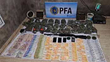 Ocho detenidos y gran cantidad de droga incautada en barrio Altos de Noguera