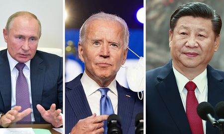 Vladimir Putin y Xi Jinping esperan los resultados oficiales para felicitar a Joe Biden. Vladimir Putin y Xi Jinping esperan los resultados oficiales para felicitar a Joe Biden.