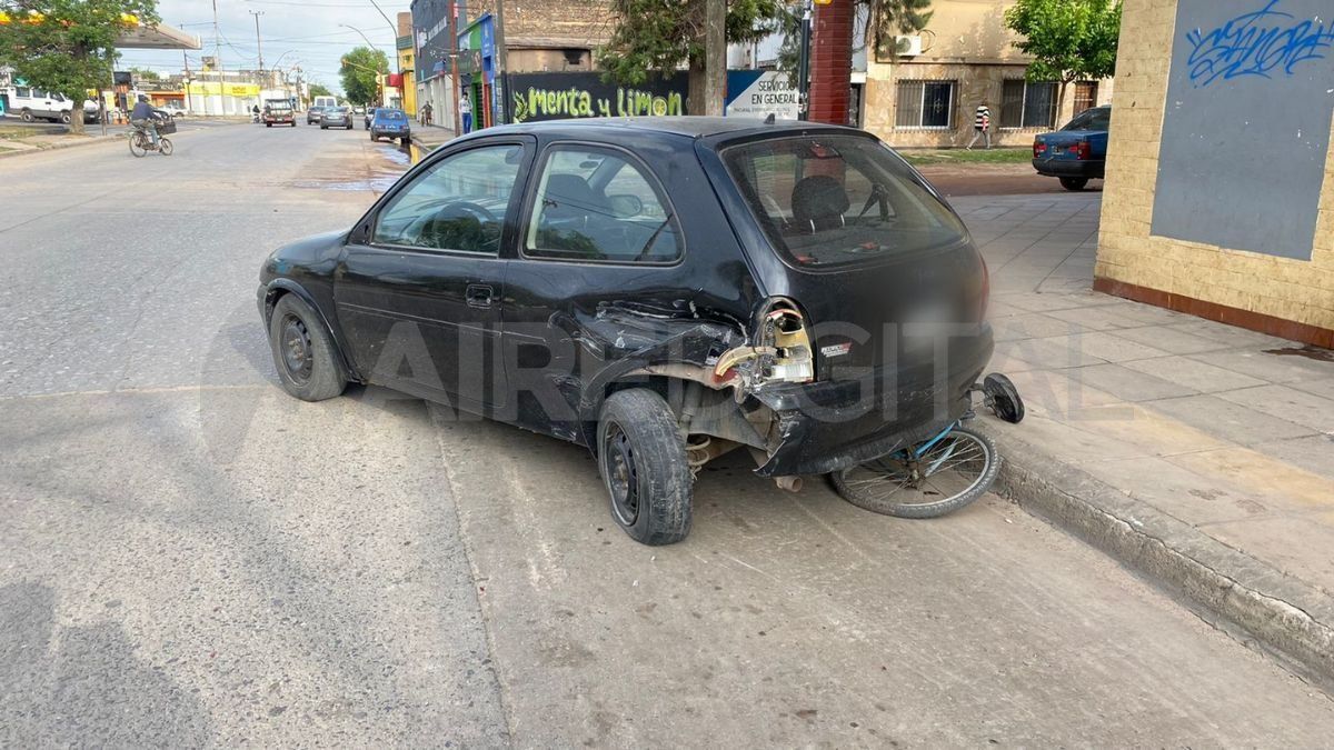 Por un fuerte choque