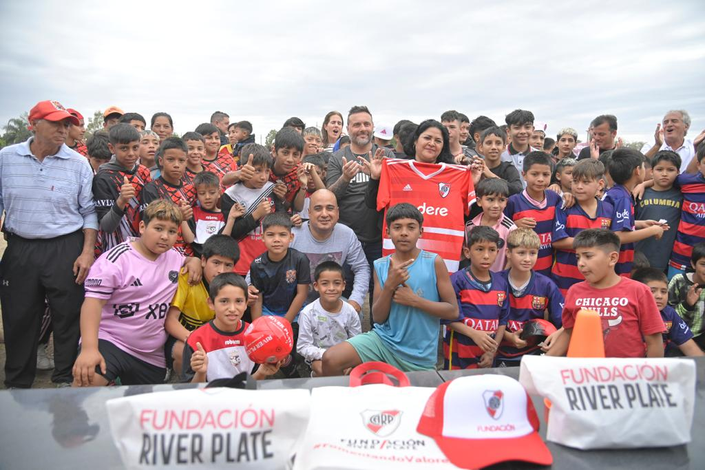 La Fundación River y la filial del Millonario en Santa Fe, presentes en barrio Yapeyú