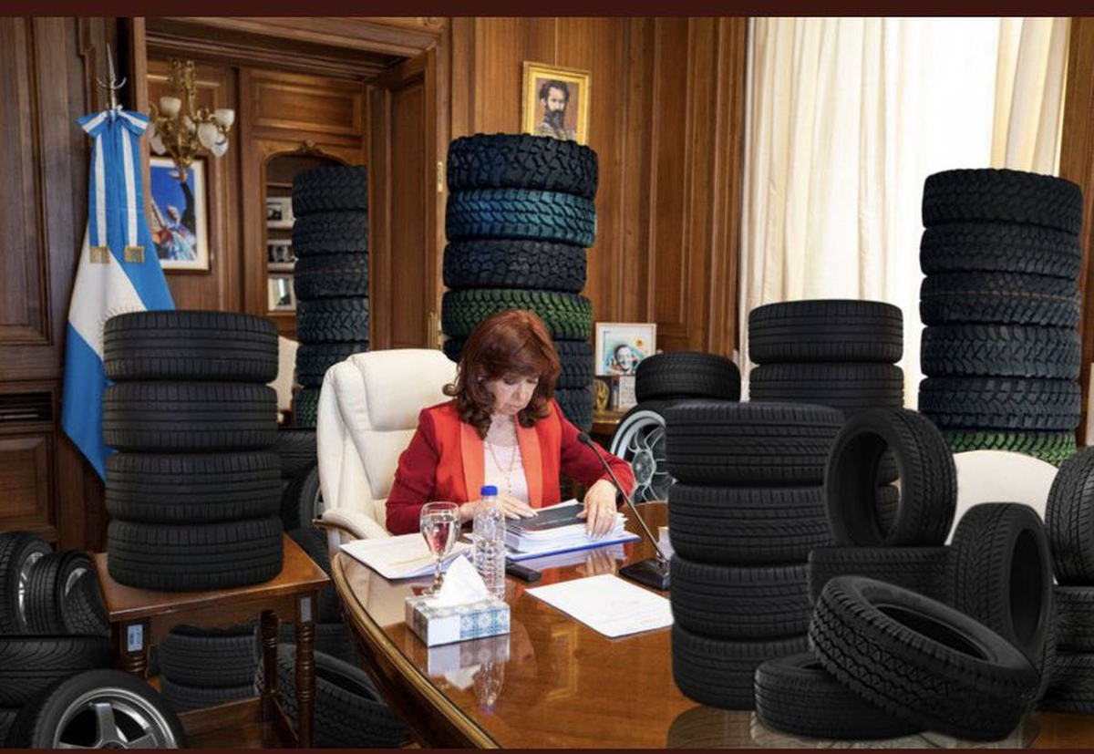 Memes por la falta de neumáticos en Argentina.
