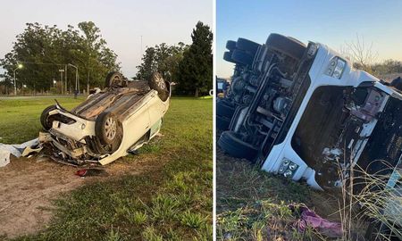 Los dos accidentes ocurrieron a pocos kilómetros de distancia sobre la Ruta Nacional 11. Los dos accidentes ocurrieron a pocos kilómetros de distancia sobre la Ruta Nacional 11.