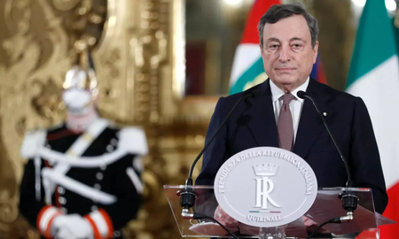 Draghi condenó enérgicamente la invasión rusa a Ucrania. Draghi condenó enérgicamente la invasión rusa a Ucrania.