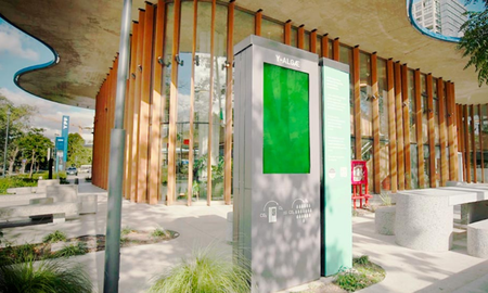 Unidad Y-Algae instalada en una estación de servicio en la ciudad Buenos Aires. Unidad Y-Algae instalada en una estación de servicio en la ciudad Buenos Aires.