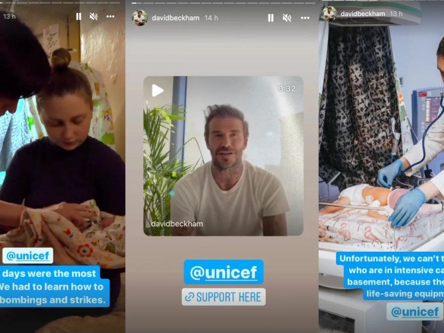 Beckham le cedió su Instagram a una médica ucraniana que trabaja en el sótano del hospital: Trabajar con bombardeos