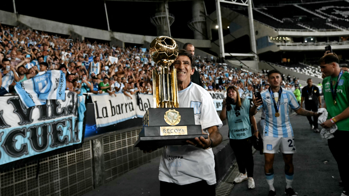Gustavo Costas, el técnico de Racing campeón. Gustavo Costas, el técnico de Racing campeón.
