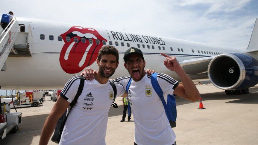 La Selección partió rumbo a Moscú