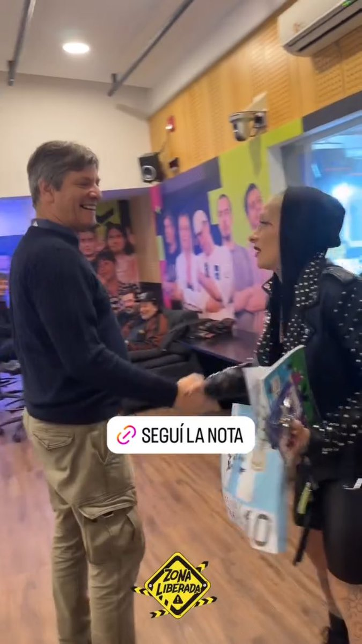 Furia junto a Mario Pergolini. Furia junto a Mario Pergolini.