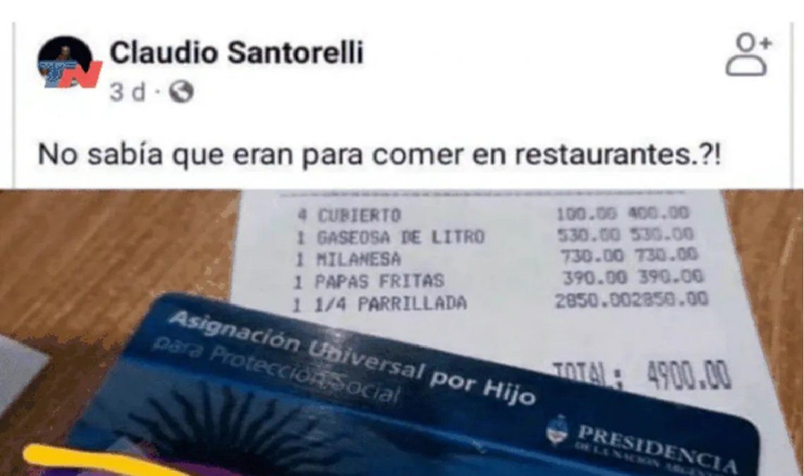 Pusieron en venta la parrilla cuyo dueño se burló de los clientes que pagaron con la tarjeta de AUH