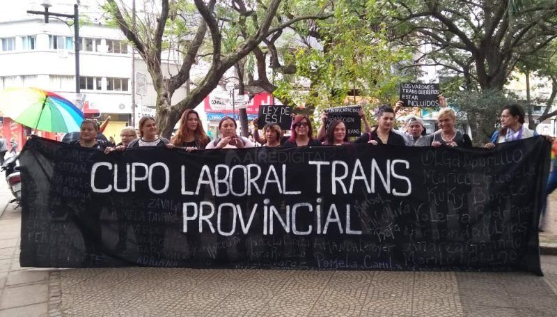 El colectivo trans reclamó al Senado la aprobación del cupo laboral provincial