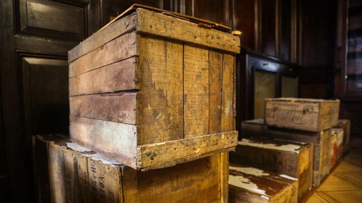 Las cajas fueron descubiertas tras más de 80 años en el archivo de la Corte Suprema. Las cajas fueron descubiertas tras más de 80 años en el archivo de la Corte Suprema.