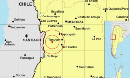 El sismo tuvo una profundidad de 130 kilómetros y su epicentro fue en Tunuyán, y se percibió en las localidades de San Carlos y Tupungato, precisó el Instituto. El sismo tuvo una profundidad de 130 kilómetros y su epicentro fue en Tunuyán, y se percibió en las localidades de San Carlos y Tupungato, precisó el Instituto.