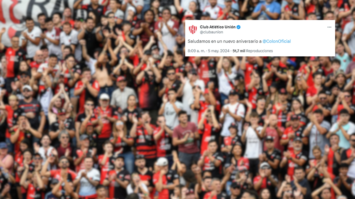 El escueto saludo de Unión a Colón en su aniversario y el detalle del cual se percataron los hinchas