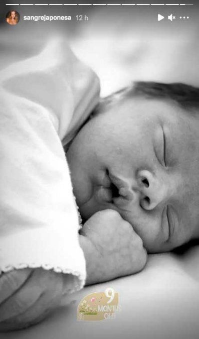 La China Suárez mostró una imagen del día en que nació el hijo que tuvo junto a Benjamín Vicuña. 