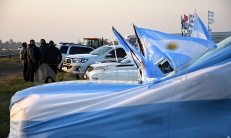 Uno de los ejes de la protesta fue el reclamo por la limitación de las exportaciones. Uno de los ejes de la protesta fue el reclamo por la limitación de las exportaciones.
