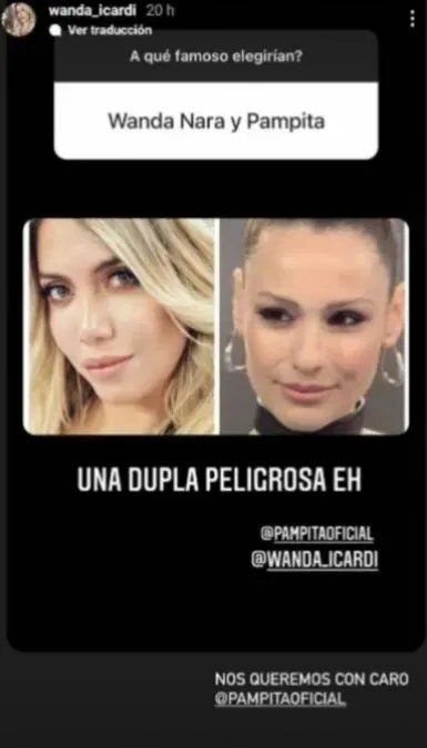Pampita reveló un detalle de su relación con Wanda Nara y le hizo un pedido especial.