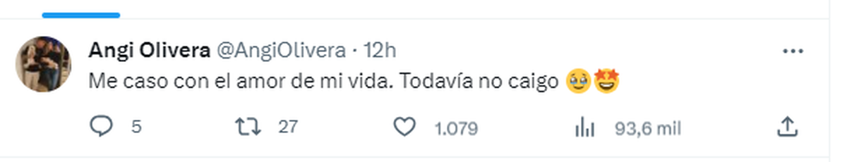 Angi Olivera se casará con Facundo Angi Olivera se casará con Facundo