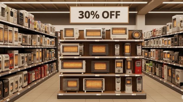 Las ofertas en productos de calefacción con descuento de hasta el 30%.