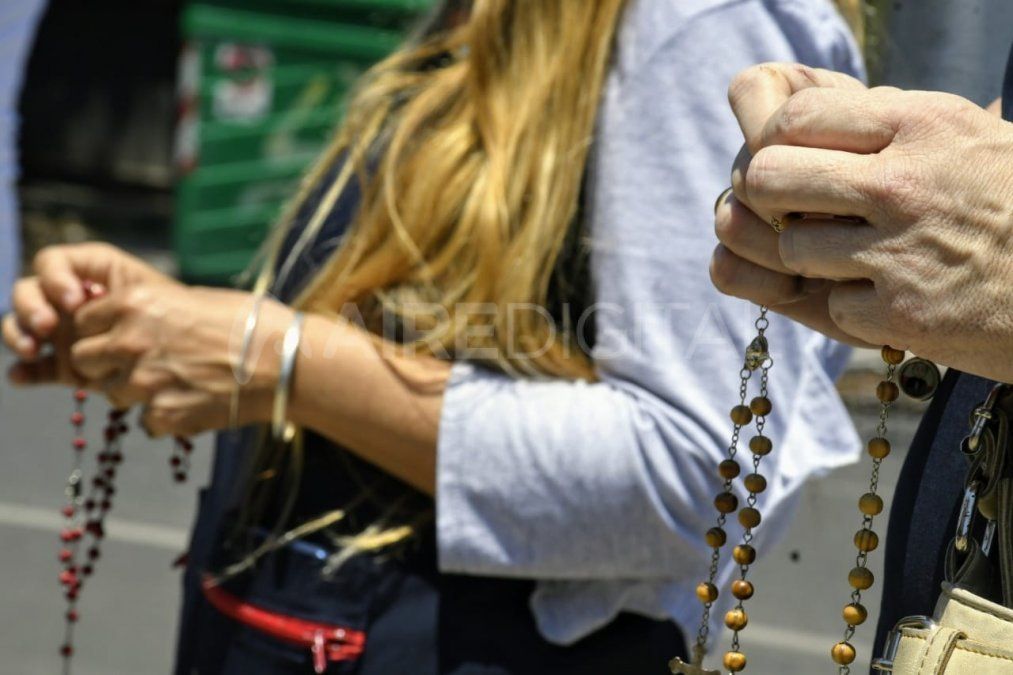 Las colegas de Juan Carlos Chiocca rezaron por él. 