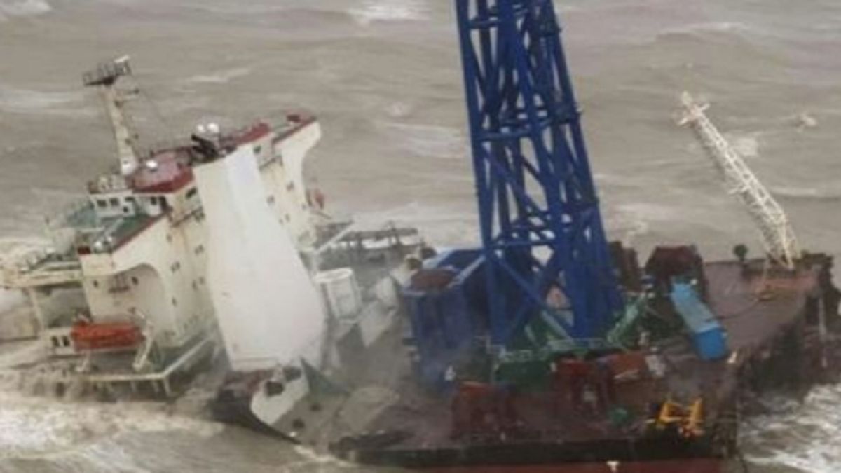 El desastre de la grúa flotante en China: hallaron los cuerpos de 25 víctimas