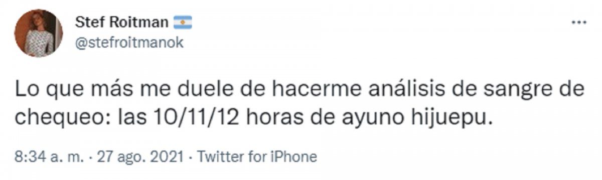 Stefi Roitman también alimentó los rumores de embarazo.