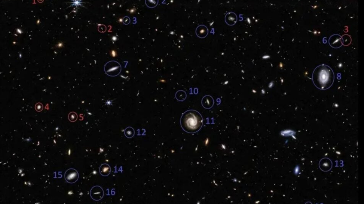 El James Webb detectó un patrón extraño en cientos de galaxias. El James Webb detectó un patrón extraño en cientos de galaxias.