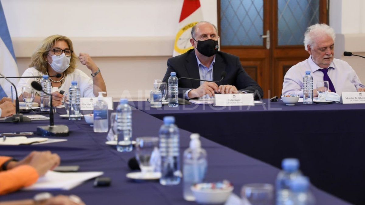 El ministro Ginés González García visitó Santa Fe este viernes y dio una conferencia de prensa.