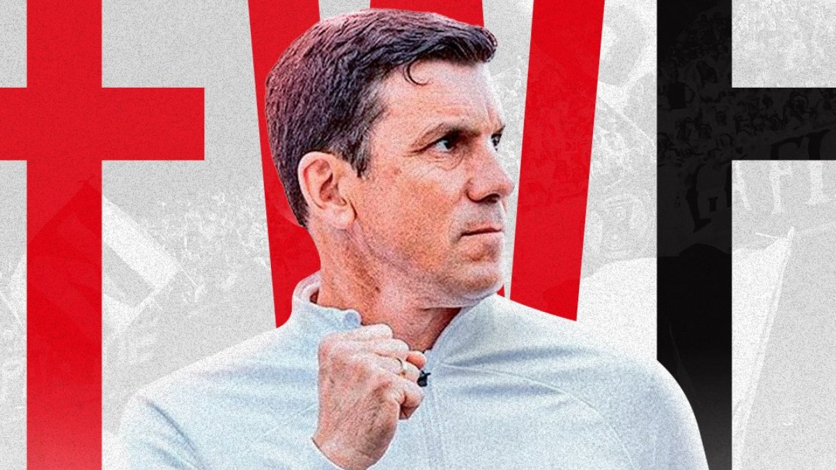 Mauricio Larriera llegó a Rosario para firmar como nuevo técnico de Newells.