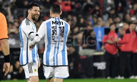 Con la presencia de Leo Messi, Maxi Rodríguez se despidió en el Coloso. Con la presencia de Leo Messi, Maxi Rodríguez se despidió en el Coloso.
