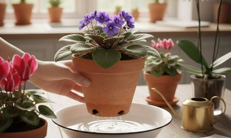 El riego por inmersión o invertido es ideal para las plantas de interior. El riego por inmersión o invertido es ideal para las plantas de interior.
