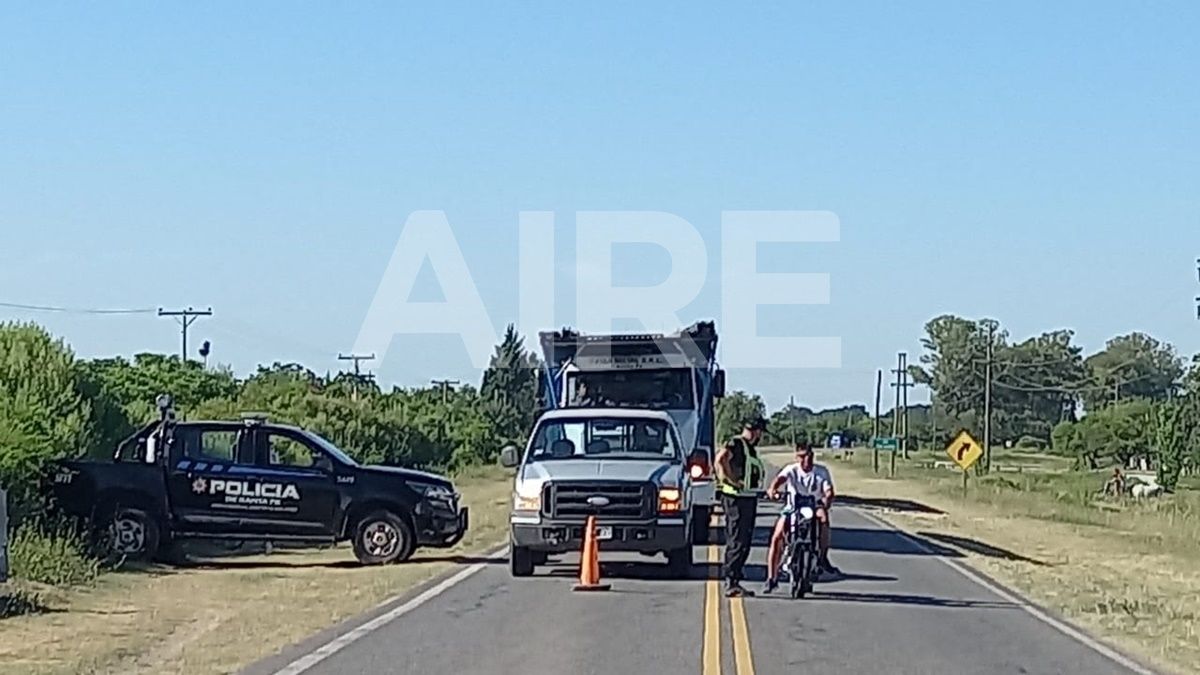 Corte de tránsito de pescadores en San Javier.