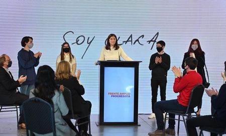 La Lista Adelante de Frente Amplio Progresista realizó un lanzamiento de sus candidatos de manera virtual, en un acto que encabezó Clara García- La Lista Adelante de Frente Amplio Progresista realizó un lanzamiento de sus candidatos de manera virtual, en un acto que encabezó Clara García-