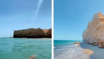La playa argentina que se hizo viral por su agua turquesa y transparente