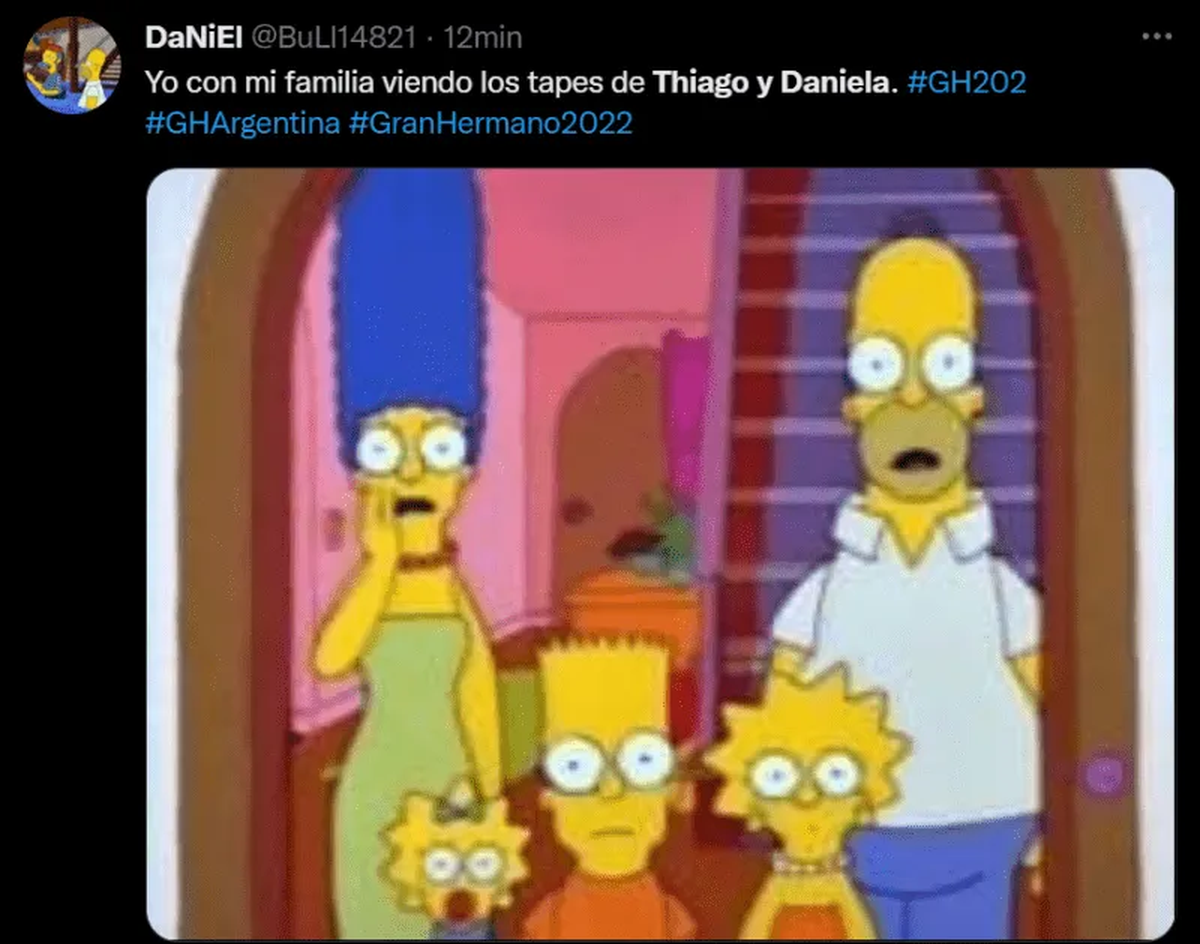 Llovieron los memes por la noche de pasión entre Thiago y Daniela de Gran Hermano