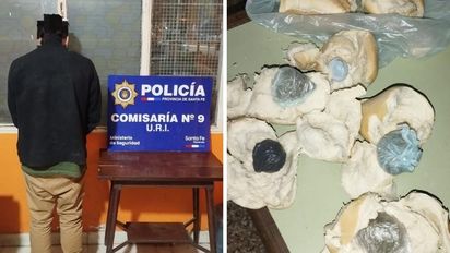Ocultó marihuana en la miga de pan y se lo llevó a un preso de la Comisaría 9°