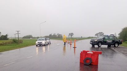 Desvíos de tránsito obligatorios en la ruta nacional 34 por el colapso de una alcantarilla en Lehmann