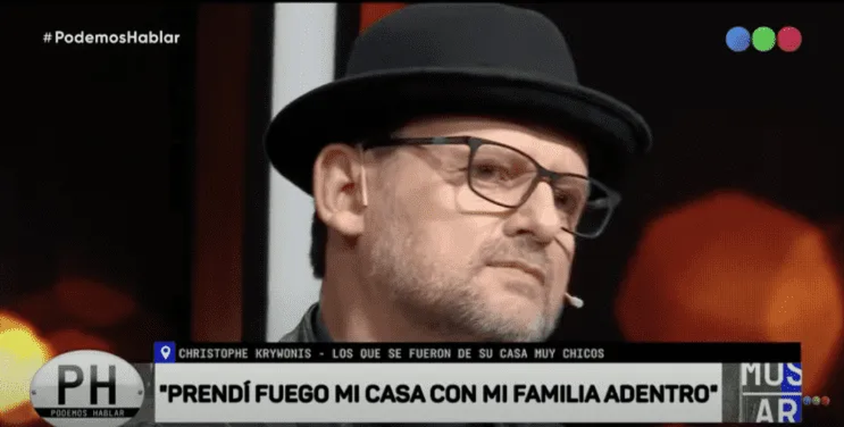 Christophe Krywonis recordó en "PH Podemos Hablar" el momento en que se quiso quitar la vida.