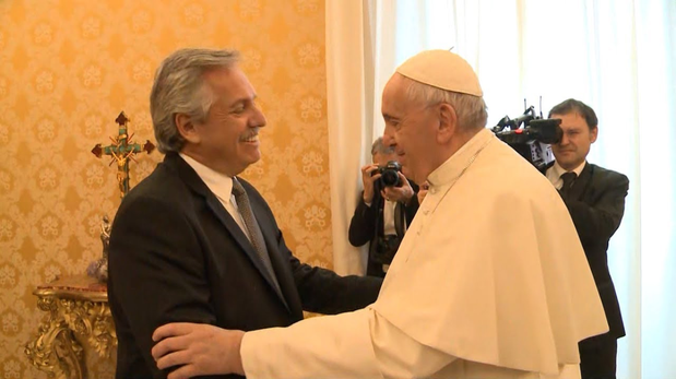 Luego de tres años, el papa Francisco se reunió con Alberto Fernández