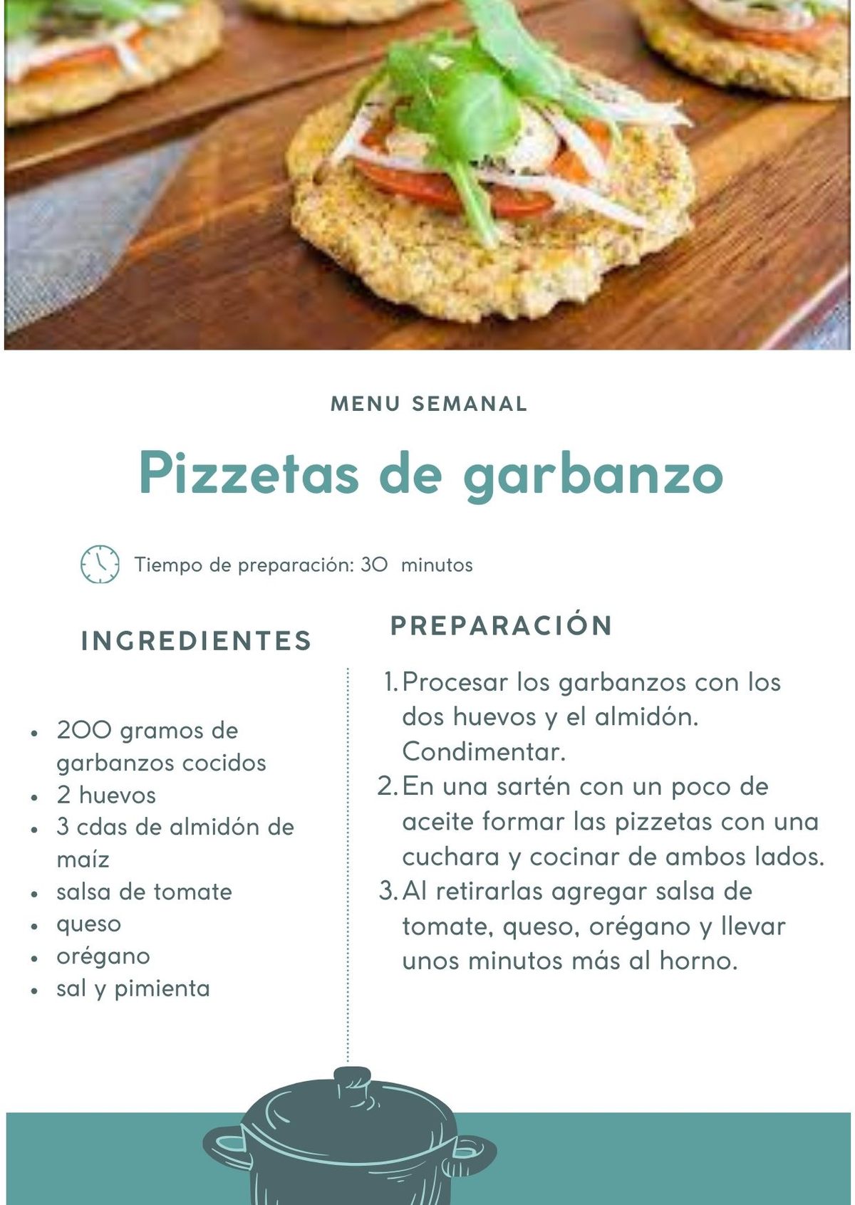 Las pizzetas de garbanzos son una excelente opción para hacer en casa y sorprender a la familia con algo rico y saludable. Las pizzetas de garbanzos son una excelente opción para hacer en casa y sorprender a la familia con algo rico y saludable.