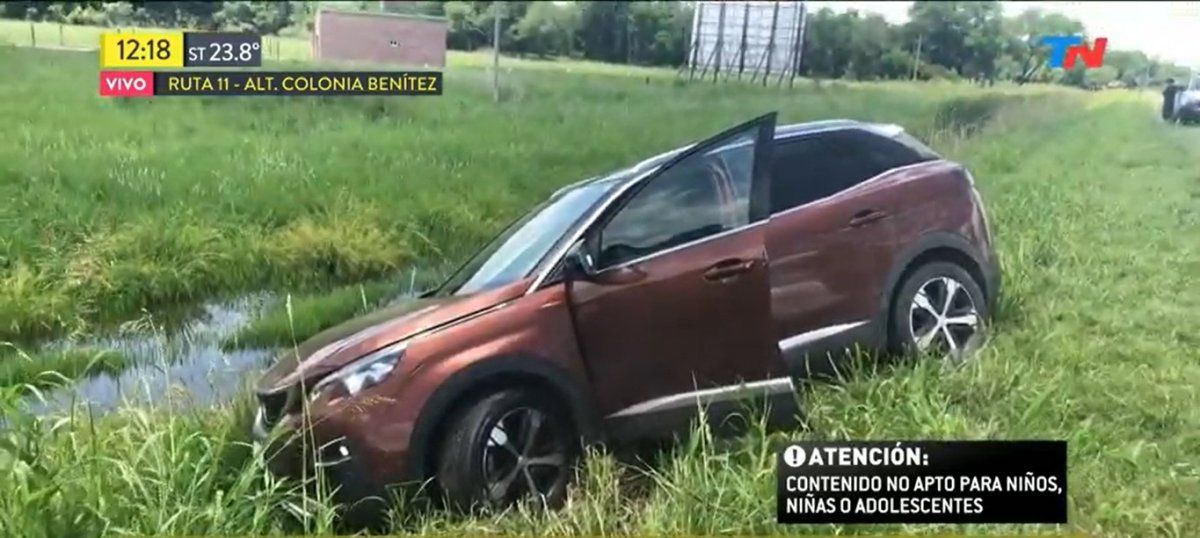 El accidente de una familia de Col&oacute;n en la Ruta Nacional N&deg;11 a la altura de Colonia Ben&iacute;tez