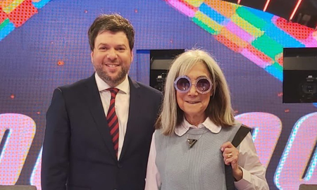 María Kodama debutó como jurado en Los 8 escalones del millón María Kodama debutó como jurado en Los 8 escalones del millón