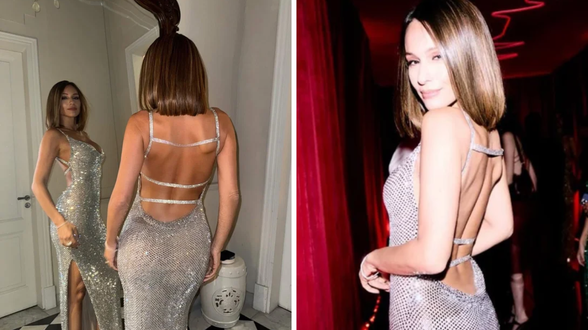 Pampita dejó sus largas ondas atrás.