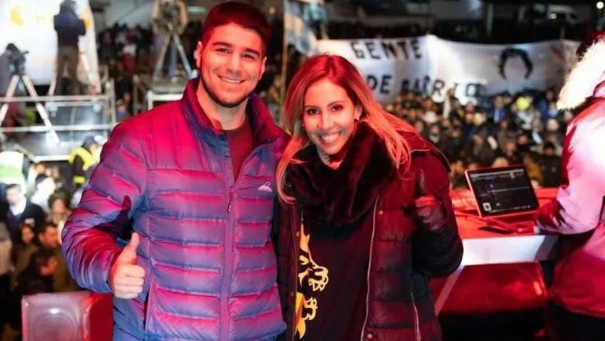 Agustín Pellegrini junto a la diputada nacional Romina Diez.