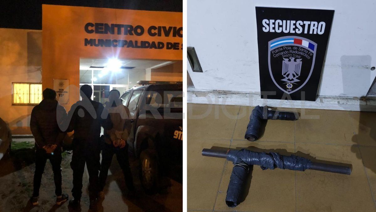 Tres detenidos y una tumbera secuestrada