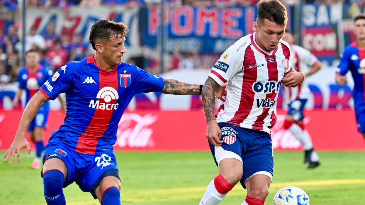 Mateo del Blanco fue de la partida en el encuentro entre Unión y Tigre.