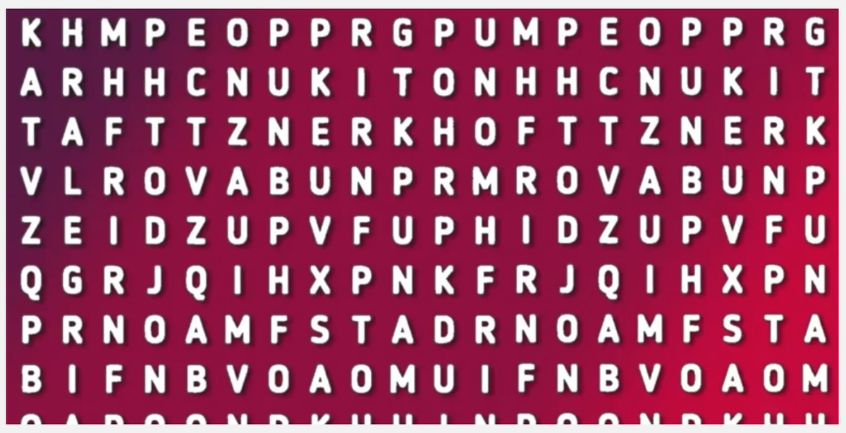 RETO VISUAL nivel PRO: solo el 3% encontró la palabra TOALLA en ¡5 segundos!