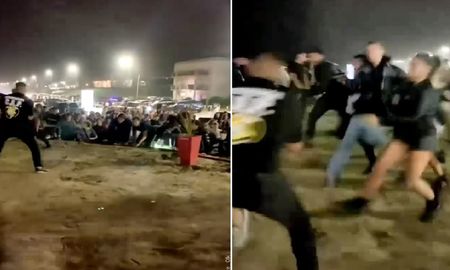 Tremenda avalancha humana para entrar en un boliche de Pinamar Tremenda avalancha humana para entrar en un boliche de Pinamar