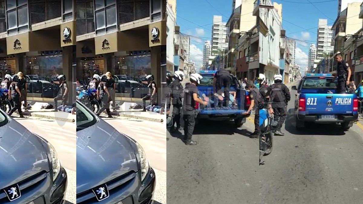 Los ladrones fueron detenidos cerca de la intersección de calles San Martín y Irigoyen Freyre.&nbsp;